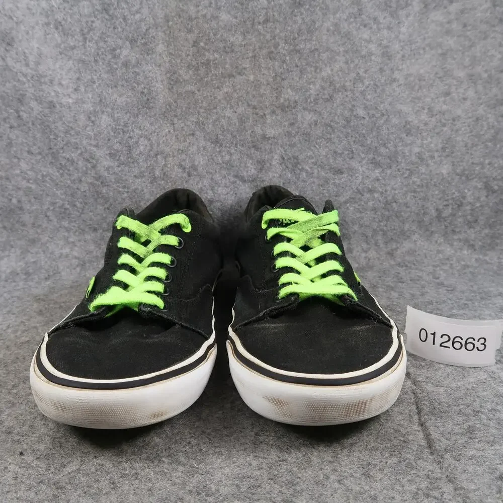 Vans Shoes Mens 9.5 Sneakers Era Skate Canvas Black Green Casual Active Trainers